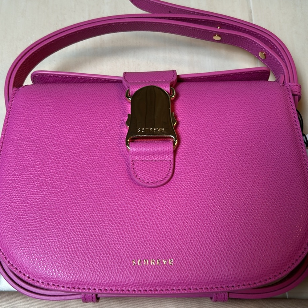Senreve Cadence Crossbody, Pebbled Pink leather - Picture 3 of 8